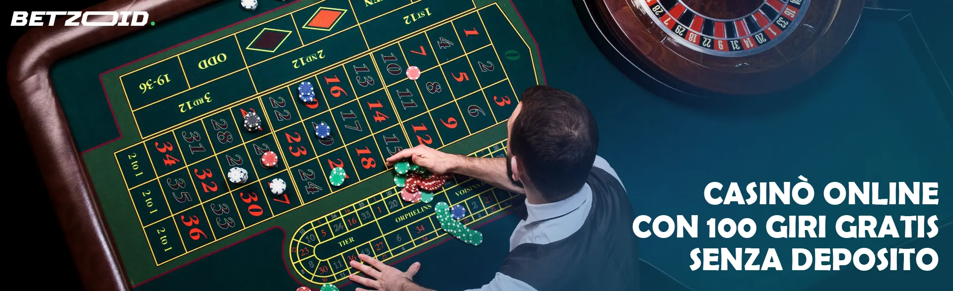 Dealer che sistema le fiches sulla roulette.